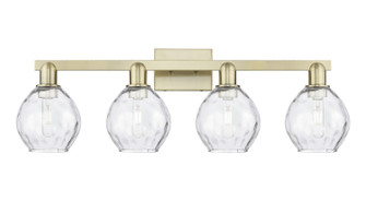 Arcadia Four Light Bath Vanity in Antique Brass (405|7164WABG362)