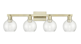 Arcadia Four Light Bath Vanity in Antique Brass (405|7164WABG1246)