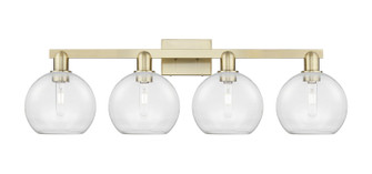 Arcadia Four Light Bath Vanity in Antique Brass (405|7164WABG1228)