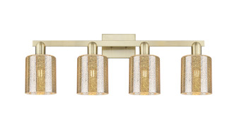 Arcadia Four Light Bath Vanity in Antique Brass (405|7164WABG116)