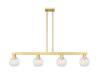 Arcadia Four Light Island Pendant in Satin Gold (405|7164ISGG12166WM)