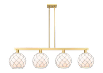 Arcadia Four Light Island Pendant in Satin Gold (405|7164ISGG12110RW)