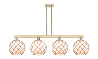 Arcadia Four Light Island Pendant in Champagne Bronze (405|7164ICBG12110RB)