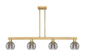 Arcadia Four Light Island Pendant in Brushed Brass (405|7164IBBG5566SM)