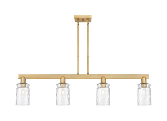 Arcadia Four Light Island Pendant in Brushed Brass (405|7164IBBG352)