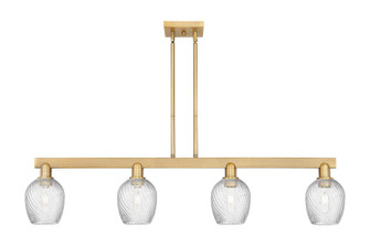 Arcadia Four Light Island Pendant in Brushed Brass (405|7164IBBG292)