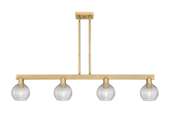Arcadia Four Light Island Pendant in Brushed Brass (405|7164IBBG122C6CL)