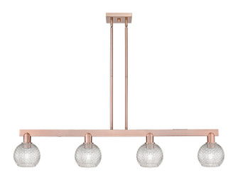Arcadia Four Light Island Pendant in Antique Copper (405|7164IACG122C6CL)