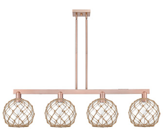Arcadia Four Light Island Pendant in Antique Copper (405|7164IACG12210RB)