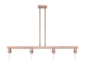 Arcadia Four Light Linear Pendant in Antique Brass (405|7164IAC)