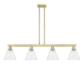 Arcadia Four Light Island Pendant in Antique Brass (405|7164IABGBC84)