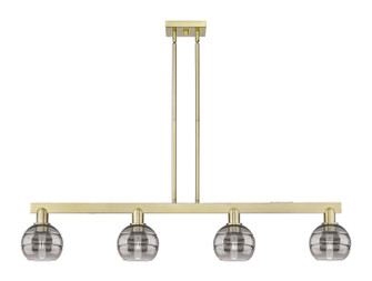 Arcadia Four Light Island Pendant in Antique Brass (405|7164IABG5566SM)