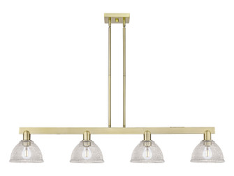 Arcadia Four Light Island Pendant in Antique Brass (405|7164IABG422)