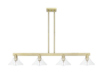 Arcadia Four Light Island Pendant in Antique Brass (405|7164IABG132)