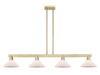 Arcadia Four Light Island Pendant in Antique Brass (405|7164IABG131)