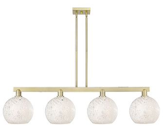 Arcadia Four Light Island Pendant in Antique Brass (405|7164IABG12168WM)