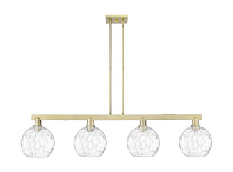 Arcadia Four Light Island Pendant in Antique Brass (405|7164IABG12158)