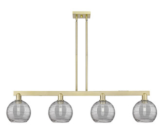 Arcadia Four Light Island Pendant in Antique Brass (405|7164IABG12138SM)