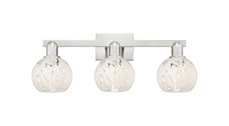 Arcadia Three Light Bath Vanity in Brushed Satin Nickel (405|7163WSNG12166WM)
