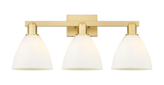 Arcadia Three Light Bath Vanity in Satin Gold (405|7163WSGGBD751)