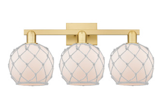 Arcadia Three Light Bath Vanity in Satin Gold (405|7163WSGG1218RW)