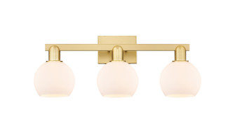 Arcadia Three Light Bath Vanity in Satin Gold (405|7163WSGG1216)