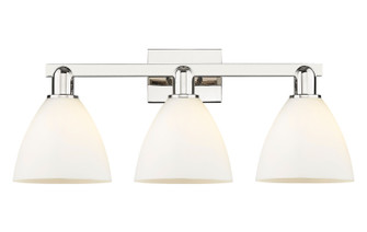 Arcadia Three Light Bath Vanity in Polished Nickel (405|7163WPNGBD751)
