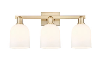 Arcadia Three Light Bath Vanity in Champagne Bronze (405|7163WCBG5586GWH)