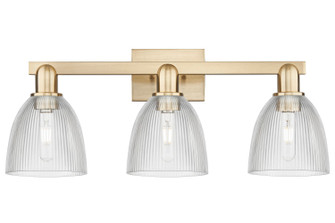 Arcadia Three Light Bath Vanity in Champagne Bronze (405|7163WCBG382)