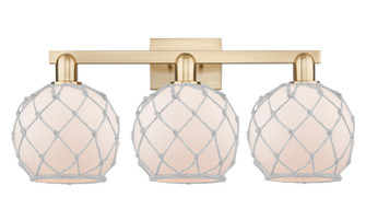 Arcadia Three Light Bath Vanity in Champagne Bronze (405|7163WCBG1218RW)