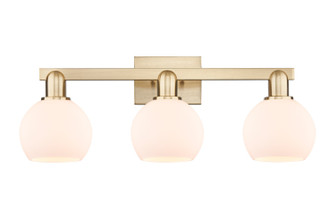 Arcadia Three Light Bath Vanity in Champagne Bronze (405|7163WCBG1216)