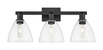 Arcadia Three Light Bath Vanity in Matte Black (405|7163WBKGBD752)