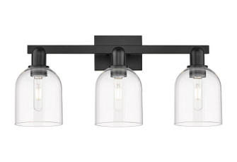 Arcadia Three Light Bath Vanity in Matte Black (405|7163WBKG5586CL)