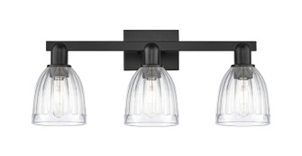 Arcadia Three Light Bath Vanity in Matte Black (405|7163WBKG442)
