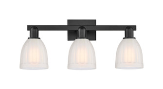 Arcadia Three Light Bath Vanity in Matte Black (405|7163WBKG441)
