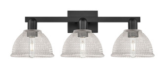 Arcadia Three Light Bath Vanity in Matte Black (405|7163WBKG422)