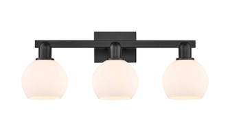 Arcadia Three Light Bath Vanity in Matte Black (405|7163WBKG1216)
