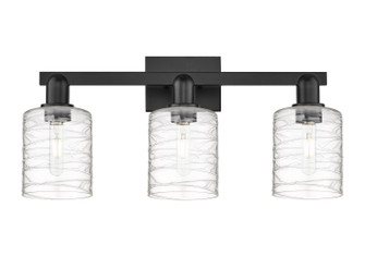 Arcadia Three Light Bath Vanity in Matte Black (405|7163WBKG1113)