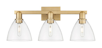 Arcadia Three Light Bath Vanity in Brushed Brass (405|7163WBBGBD752)