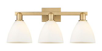 Arcadia Three Light Bath Vanity in Brushed Brass (405|7163WBBGBD751)