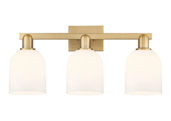 Arcadia Three Light Bath Vanity in Brushed Brass (405|7163WBBG5586GWH)