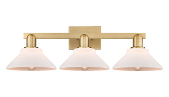 Arcadia Three Light Bath Vanity in Brushed Brass (405|7163WBBG131)