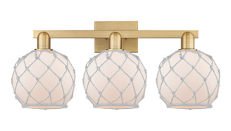 Arcadia Three Light Bath Vanity in Brushed Brass (405|7163WBBG1218RW)