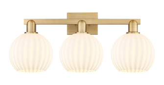 Arcadia Three Light Bath Vanity in Brushed Brass (405|7163WBBG12178WV)