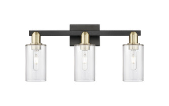 Arcadia Three Light Bath Vanity in Black Antique Brass (405|7163WBABG802)