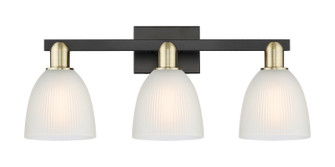 Arcadia Three Light Bath Vanity in Black Antique Brass (405|7163WBABG381)