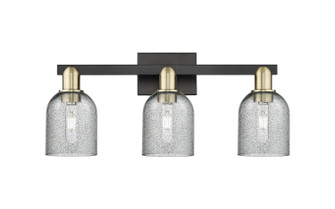 Arcadia Three Light Bath Vanity in Black Antique Brass (405|7163WBABG257)