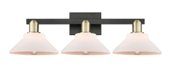 Arcadia Three Light Bath Vanity in Black Antique Brass (405|7163WBABG131)