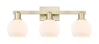 Arcadia Three Light Bath Vanity in Antique Brass (405|7163WABG1216)