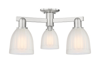 Arcadia Three Light Semi-Flush Mount in Brushed Satin Nickel (405|7163FSNG441)